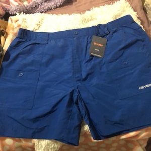 Hey I Bay Short Royal Blue 100% Nylon 7” Inseam